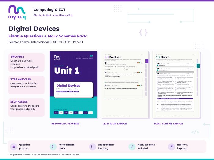 Unit 1 Digital Devices (Edexcel GCSE)