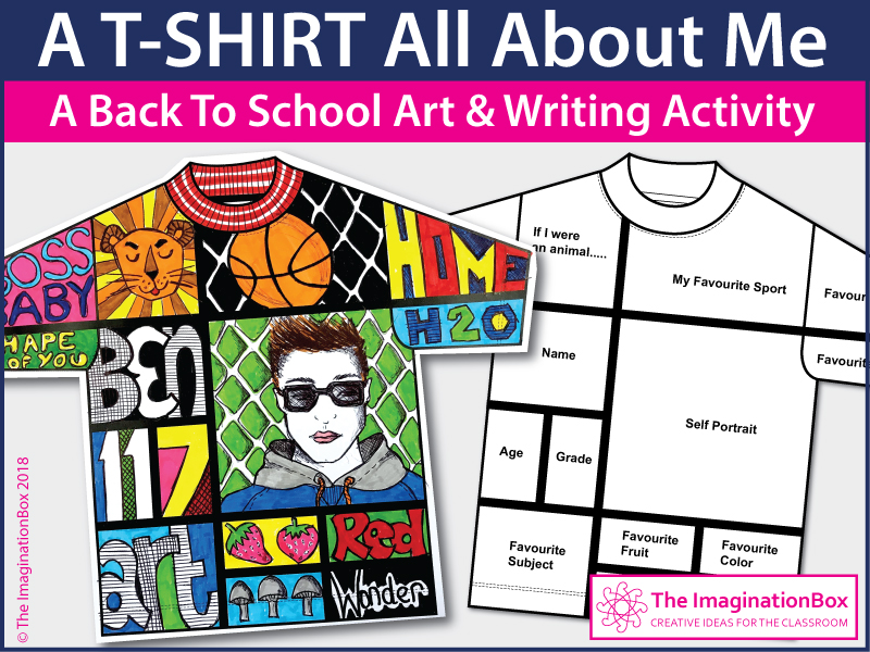 All About Me T Shirt Art Activity for Back to School
