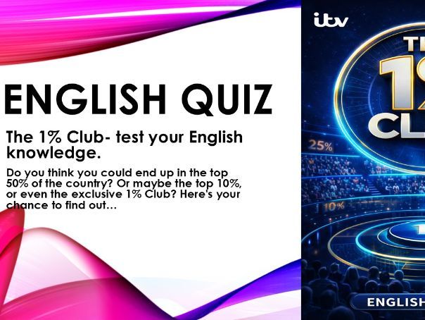 The 1% Club Fun critical thinking English quiz GCSE English