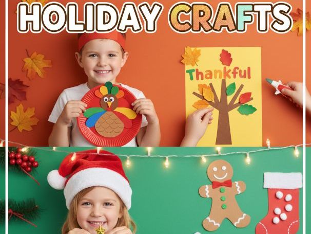 Crafting Holiday Cheer: Thanksgiving Crafts, Preschool, Christmas crafts