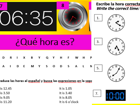¿Qué hora es?