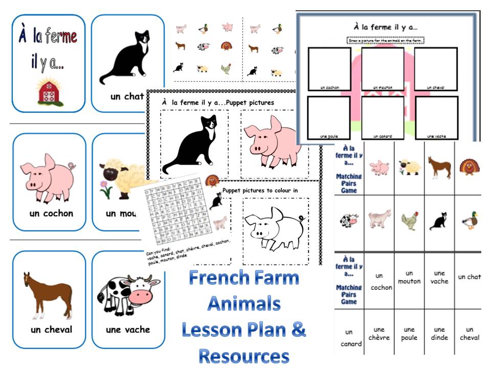 french farm animals lesson and resources ks12 teaching