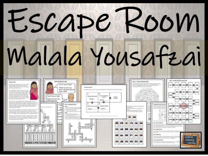 Malala Yousafzai Escape Room Activity