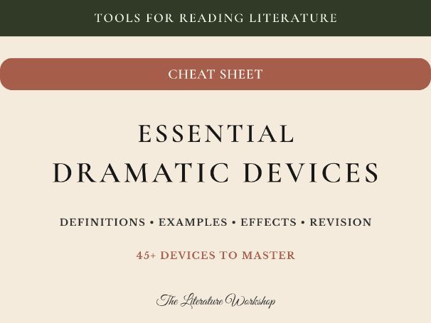 Drama Techniques Cheat Sheet (GCSE, BFI & A-Level English)