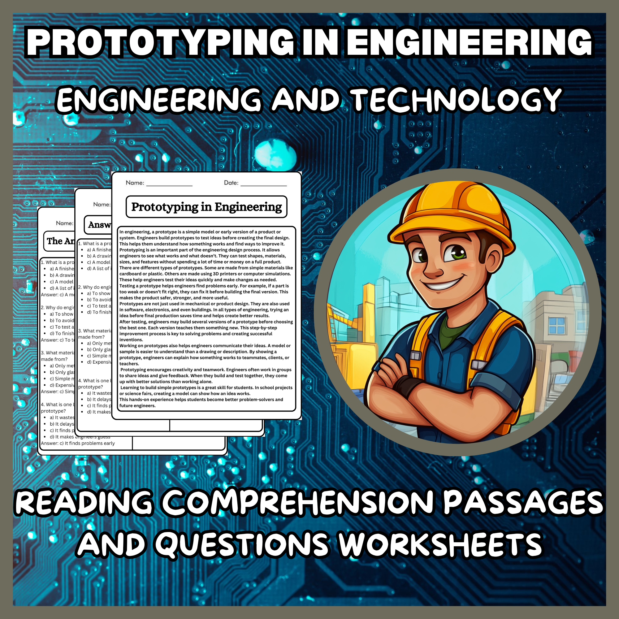 Prototyping in Engineering Reading Comprehension Passages & Questions ...