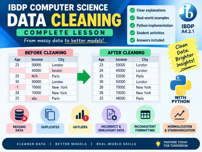 Data Cleaning IBDP Computer Science Lesson