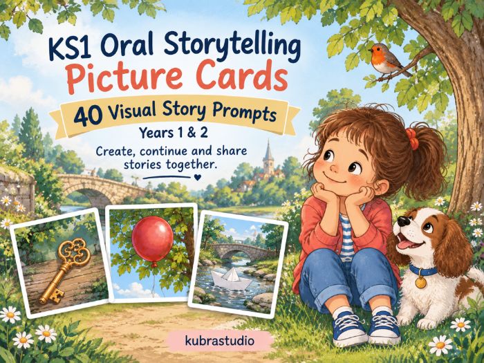 KS1 Oral Storytelling Picture Cards – 40 Prompts