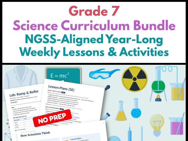 Grade 7 Science Curriculum Bundle | NGSS-Aligned Year-Long Lessons & Activities