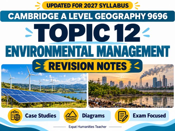 Topic 12 Environmental Issues & Management Revision Notes | CIE Geography 9696 (2027)