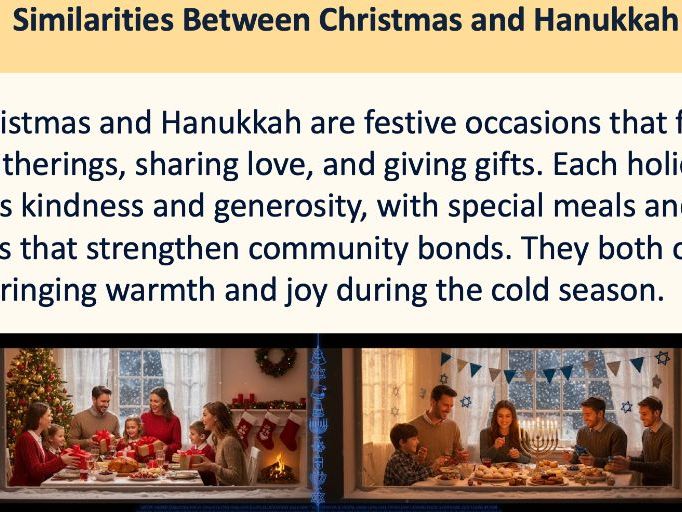 Christmas and Hanukkah - Exploring Winter Festivals