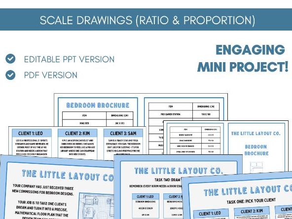 Scale Drawings | Scale Factors | Mini Real Life Project | Ratio & Proportion