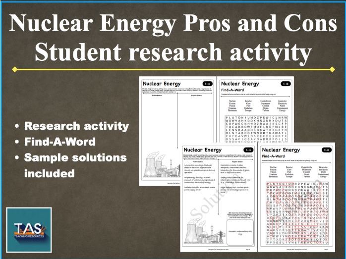 Nuclear Energy Spotlight Pros and Cons