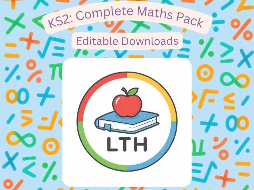 Digital Templates for School KS2 Maths: Complete Maths Pack