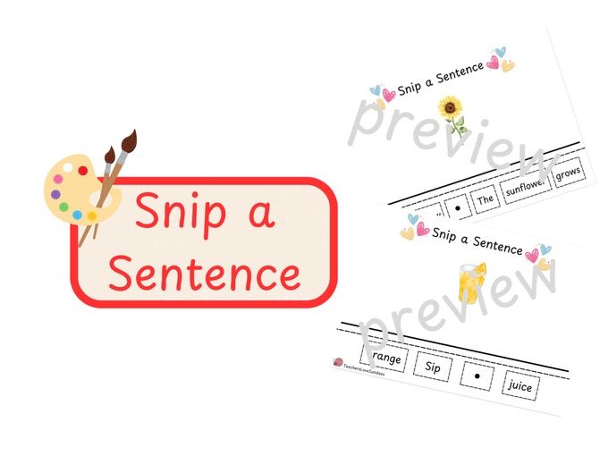 Colour Snip a Sentence