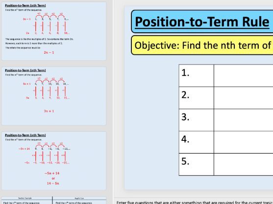 nth Term of a Linear Sequence