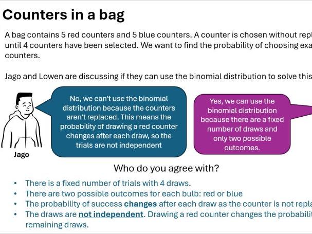 GCSE Statistics: Binomial Distribution Lesson