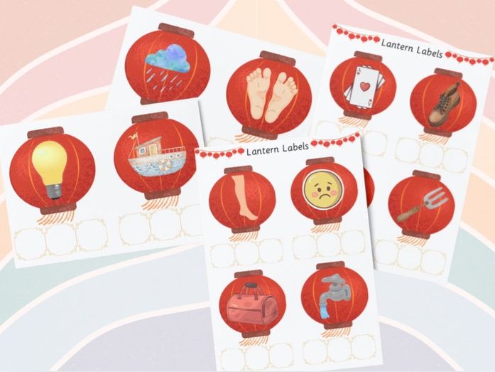Chinese/Lunar New Year Phonics Lanterns