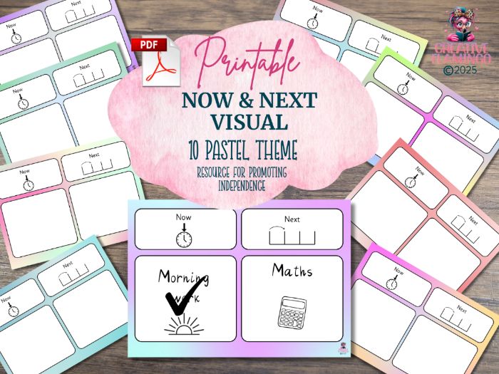 Now & Next Visual - Pastel Theme