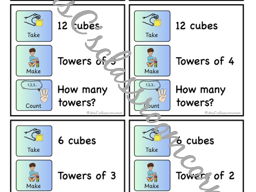 Groups of activity cards