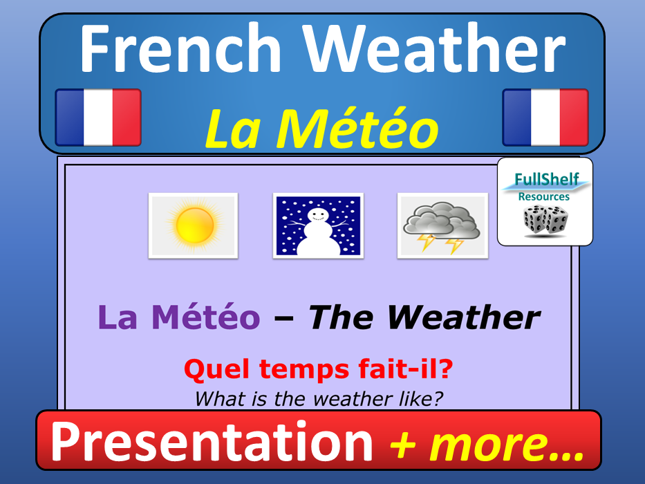 French Weather (La Meteo) Teaching Resources