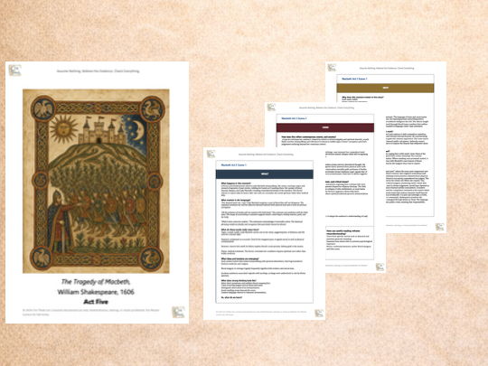 Macbeth Act 5 Teaching Companion | GCSE English Literature | Crit Think Analysis