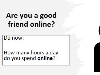 Are you a good friend online? (Cyber-bullying Yr7 PSHE)