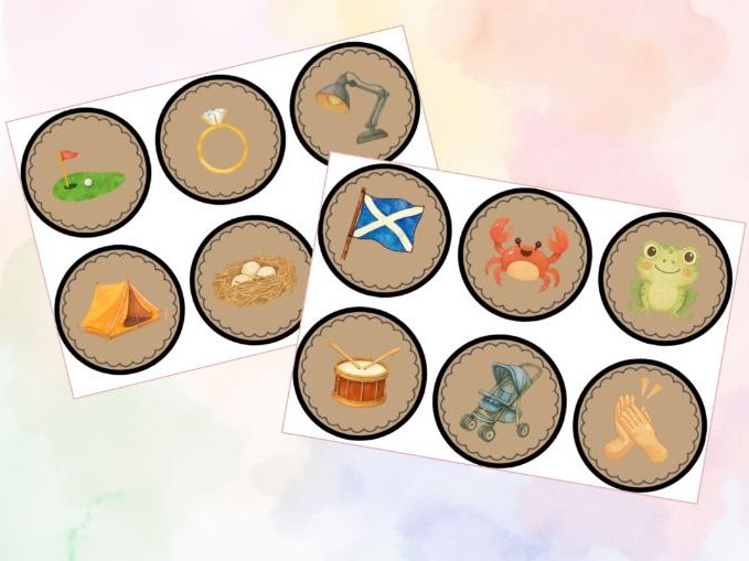 CVCC and CCVC Word Picture Cards