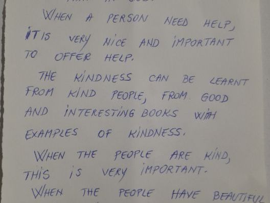 The beauty of kindness
