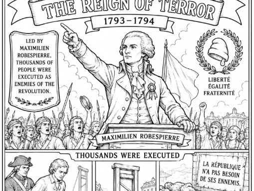 French Revolution Colouring Page The Reign of Terror (1793–1794)