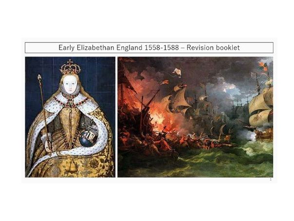 Edexcel GCSE History Early Elizabethan England (1558–88) revision pack