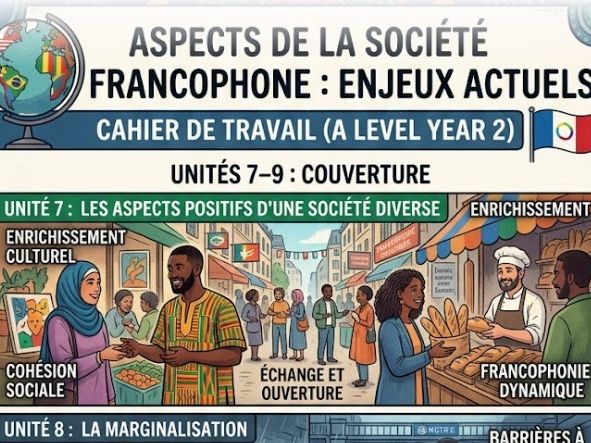 Les aspects positifs d'une société diverse-Pack  for Year 2 French Unit 1 with answers