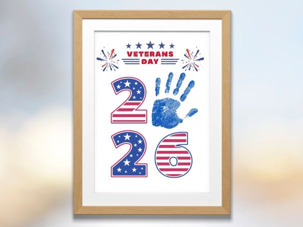 Veterans Day 2026 Handprint Craft for Kids – Patriotic DIY Keepsake Activity