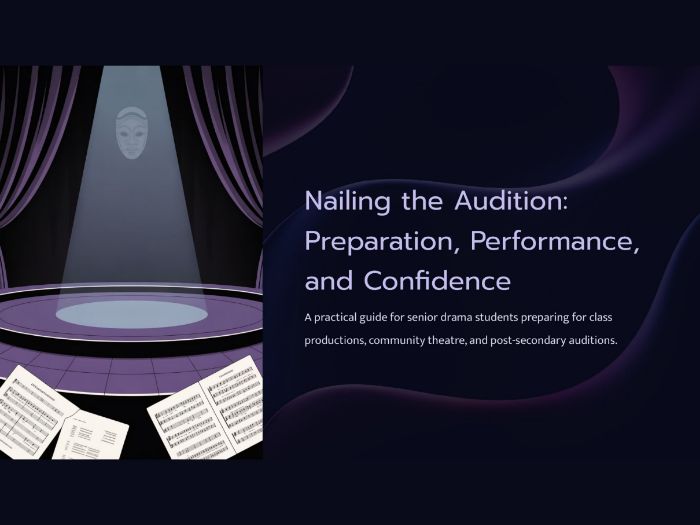 Audition Prep: Drama Lesson & Cold Reads