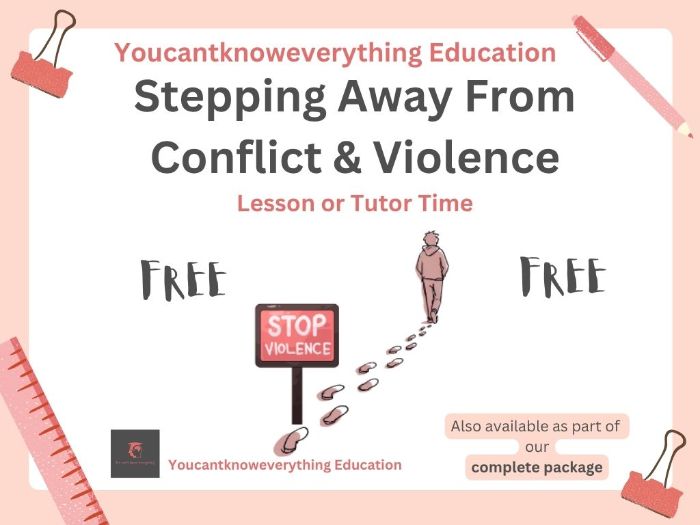 Dealing With Conflict & Violence PSHE Lesson