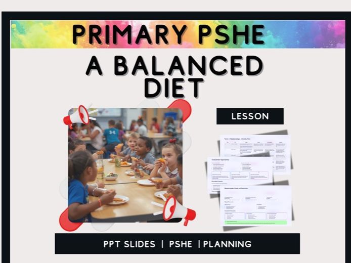 A Balanced Diet – Primary PSHE and Health Lesson on Nutrition and Healthy Eating (Double Lesson)