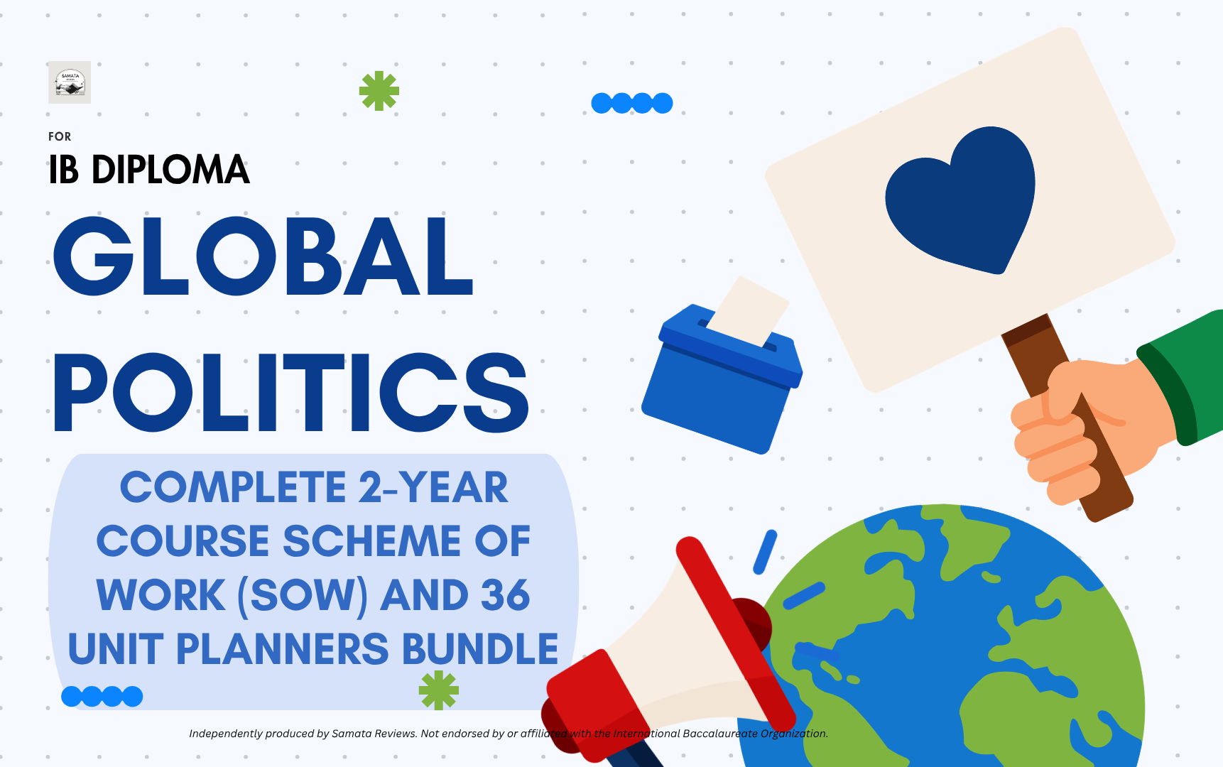 IB DP Global Politics — Complete Course Bundle 2026-2028 | 36 Unit Planners + Scheme of Work | FA2026 | SL & HL