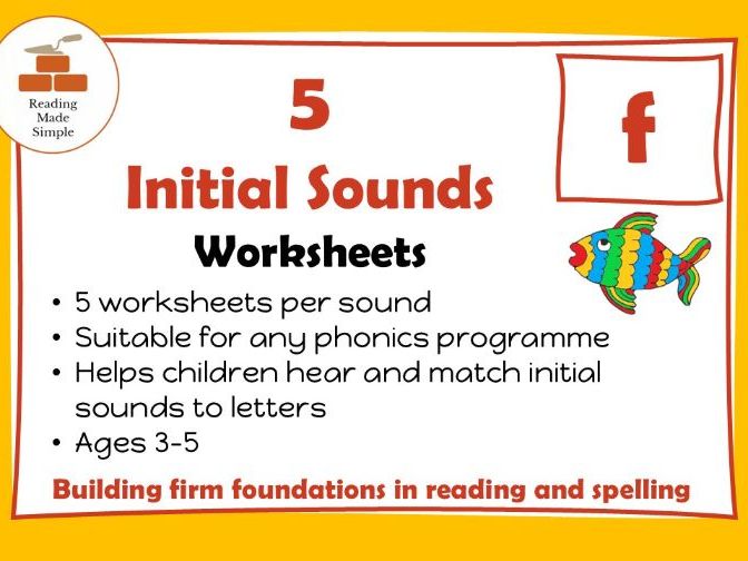 Ff Initial Sounds | 5 Worksheets