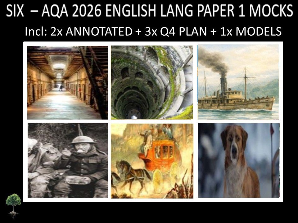 SIX - AQA PAPER 1 | 2026 FULL MOCKS | ANNOTATED | Q4 PLAN | MODELS