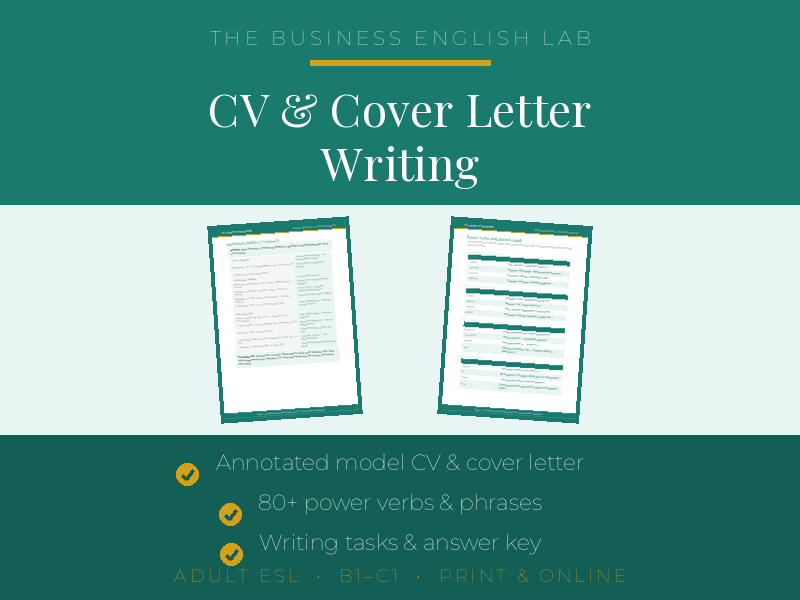 Business English CV and Cover Letters