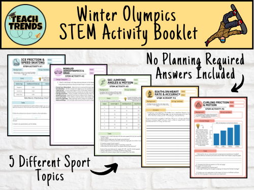 Winter Olympics STEM Activity Worksheets