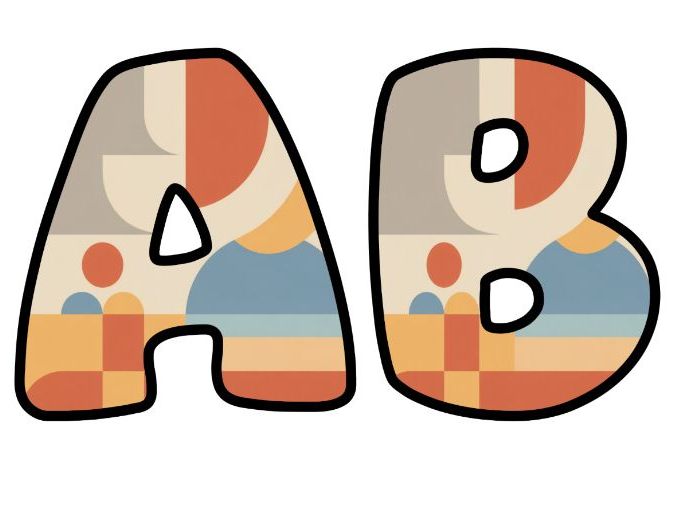 Soft Retro Warm Art Lettering Set | Classroom Display | Upper & Lowercase, 0-9 and Signs