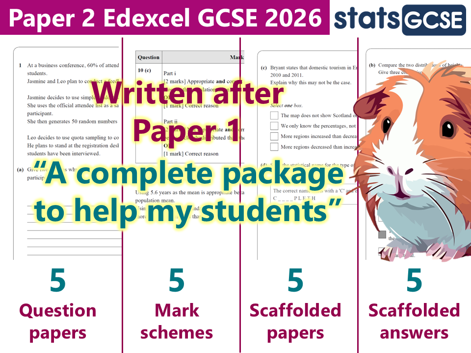 [UPDATED] Statistics GCSE Predicted Papers (Summer 2026) Edexcel Paper 2 Foundation