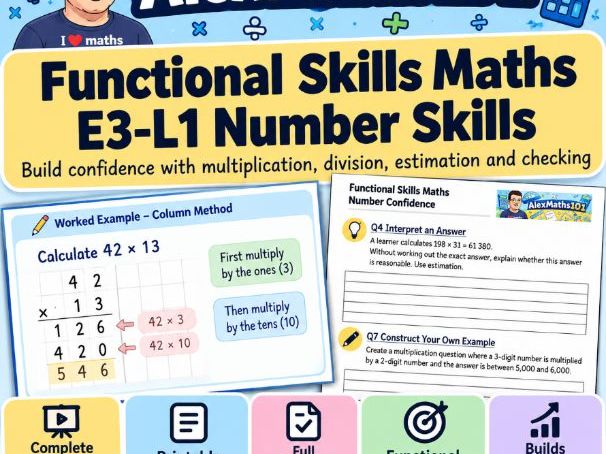 Functional Skills Maths E3-L1 Number Skills