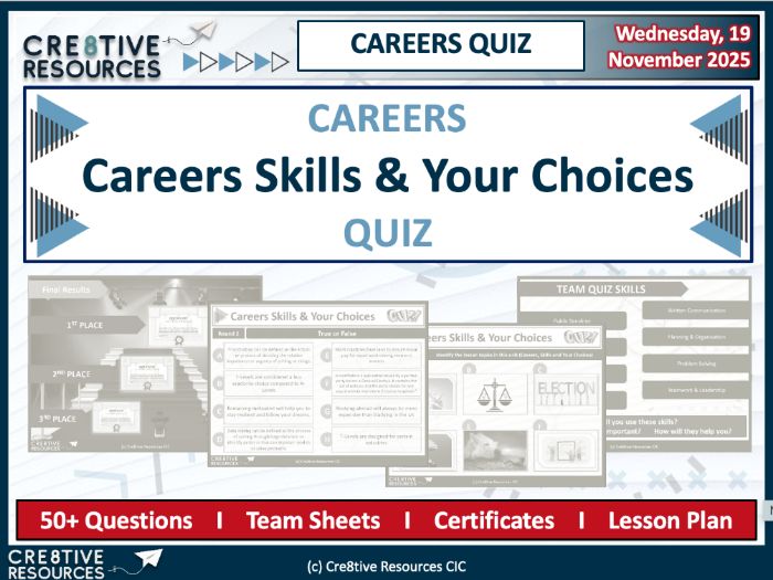 Careers Skills & Your Choices Quiz