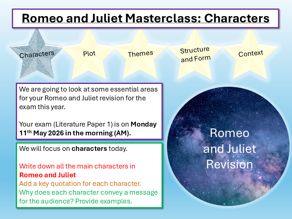 Romeo and Juliet Revision 2026