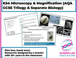 KS4 Microscopy & Magnification lesson (AQA GCSE Trilogy & Separate Biology)