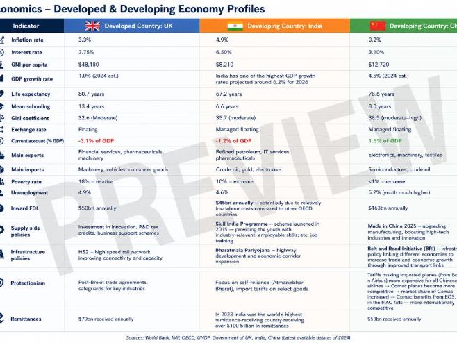 MACRO Y2 Developed & Developing Economy Profiles