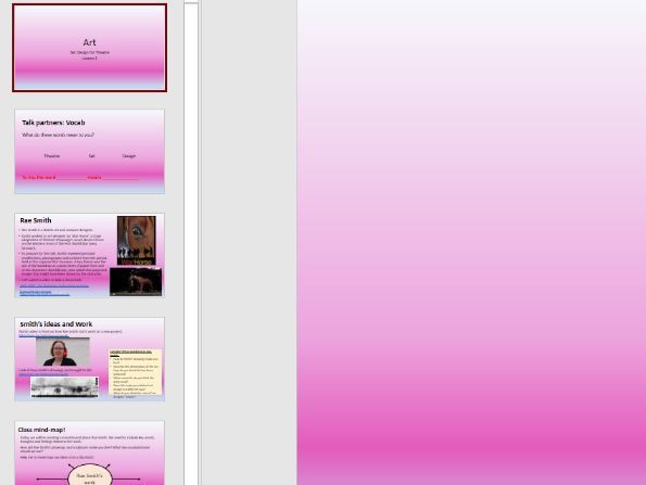 KS2 Art - Set Design