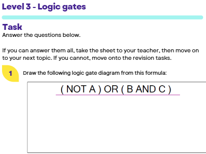 Computer Science (OCR) paper 1 and paper 2 revision mastery tasks.