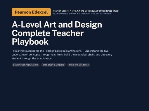 A Level Art & Design — Pearson Edexcel | Examination | Pearson Edexcel A level Art and Desi